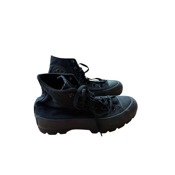 Converse All Star Womens All Black Chuck Taylor High Top Lugged Sneakers Size 7 - Picture 15 of 15